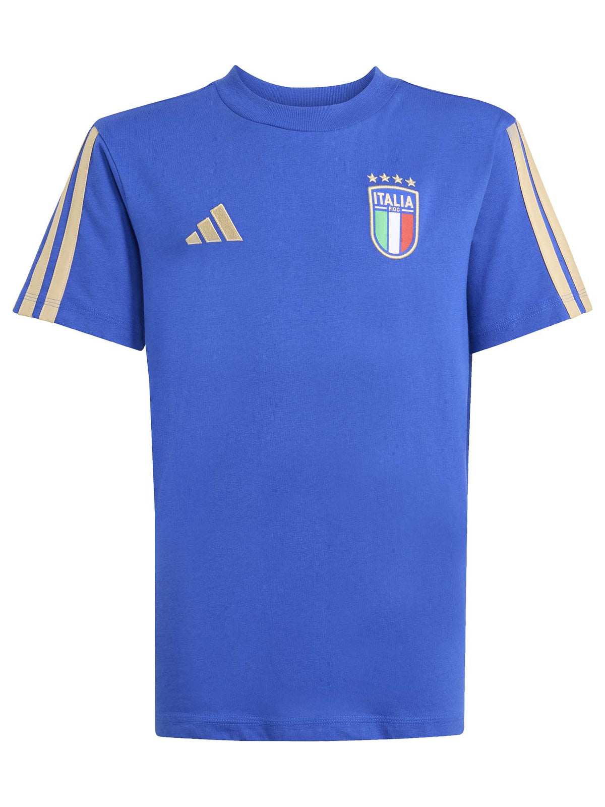 Adidas figc kids tee t-shirt mm calcio da bambino/a blu