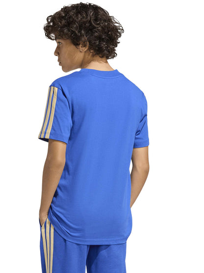 Adidas figc kids tee t-shirt mm calcio da bambino/a blu