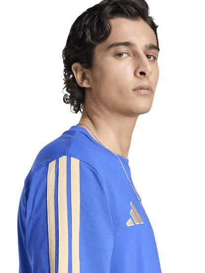 T-SHIRT CALCIO AZZURRA ADIDAS DNA ITALIA DA UOMO