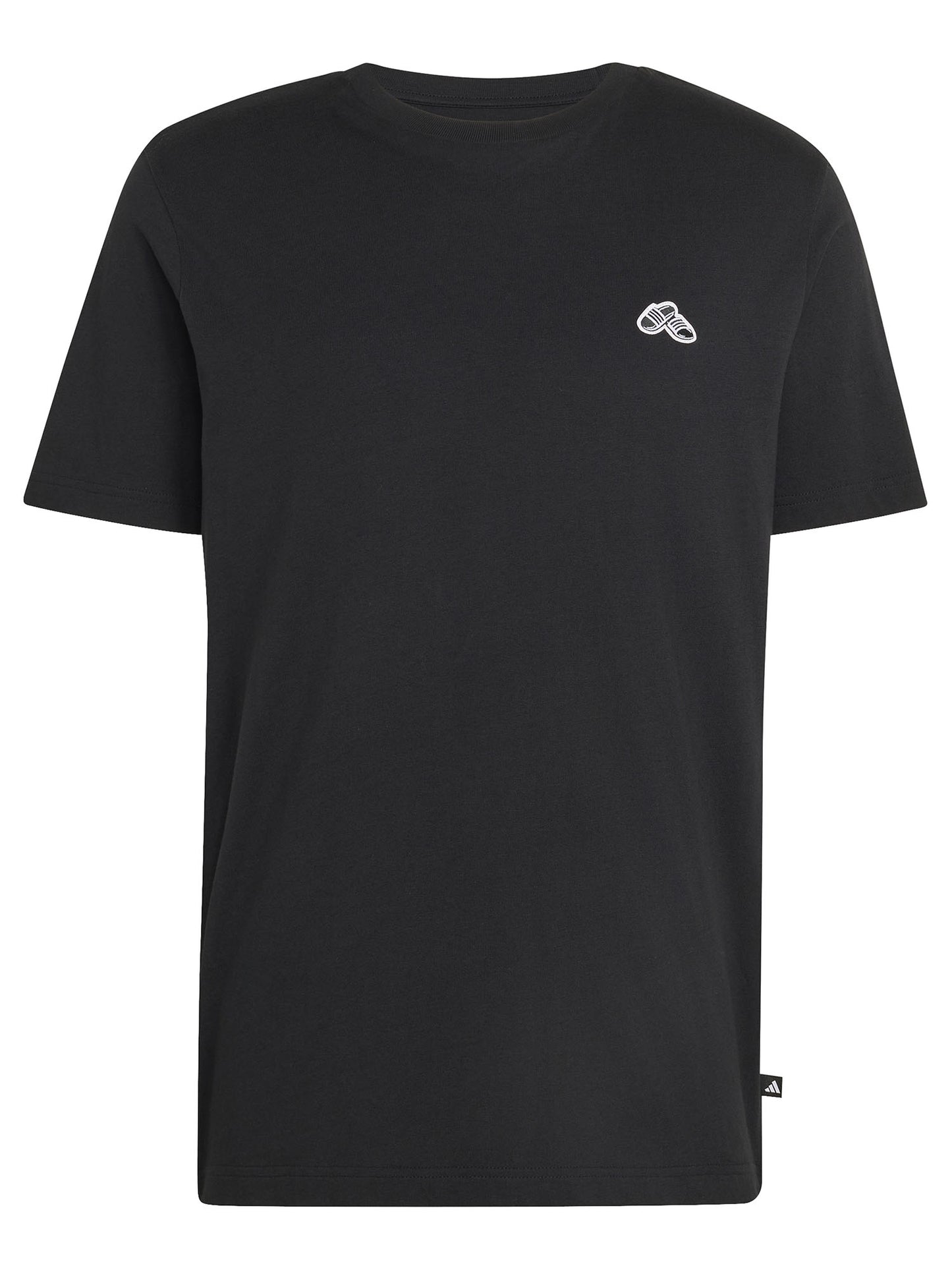 T-shirt nera Adidas da uomo con grafica sportiva