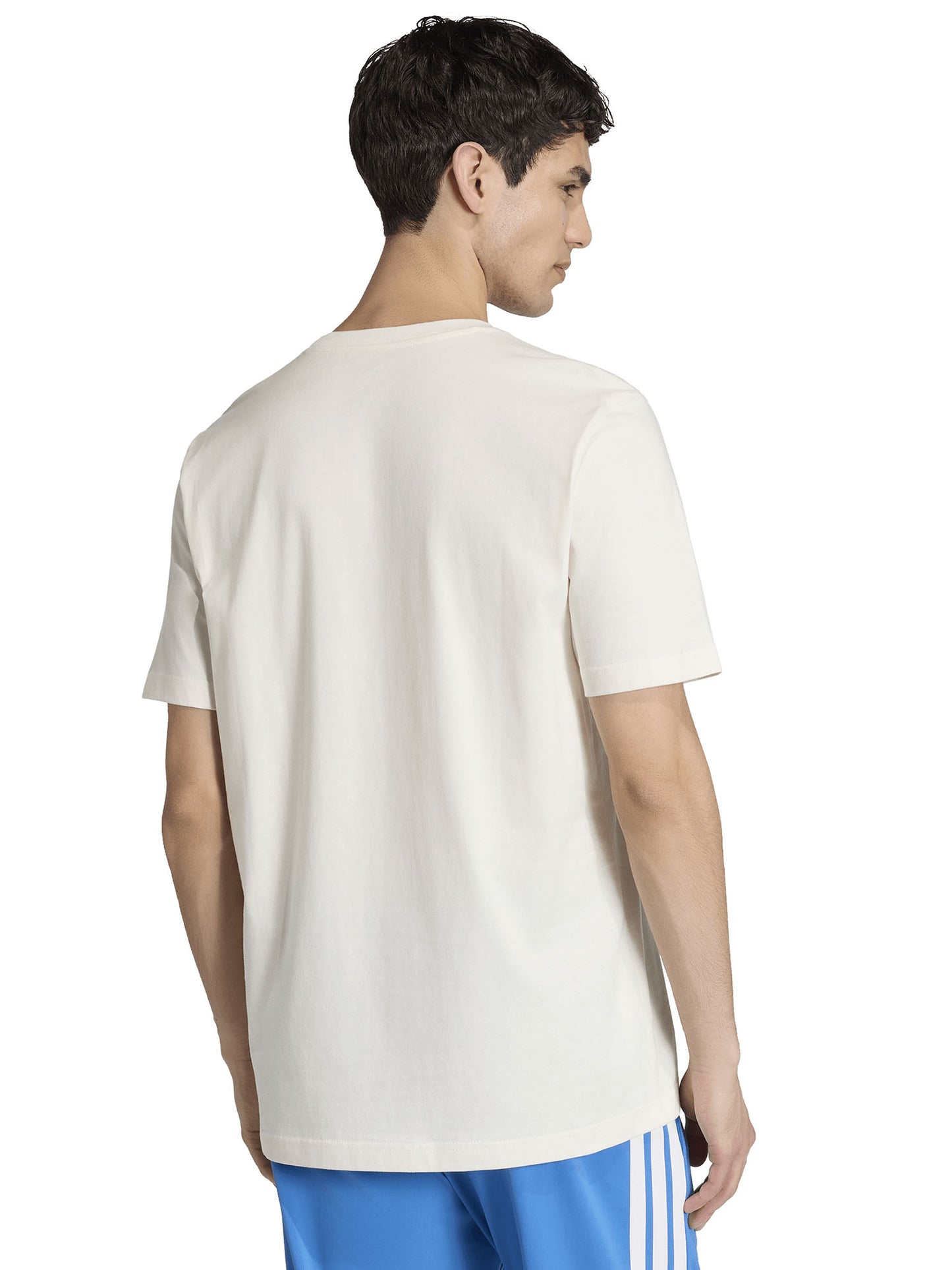 T-shirt Adidas Summer Slides Relax in cotone bianca da uomo