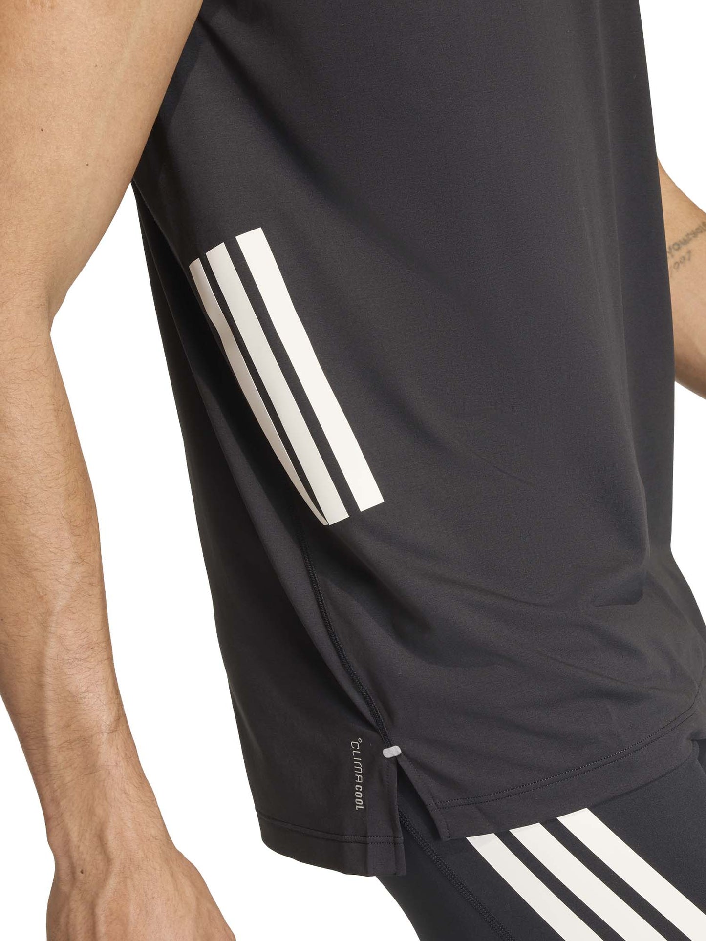 Canotta running Adidas ClimaCool da uomo in nero
