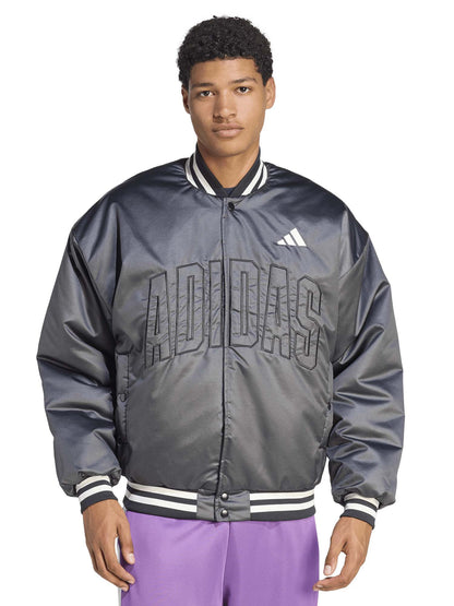 Bomber Adidas Stadium nero da uomo con isolamento Climawarm