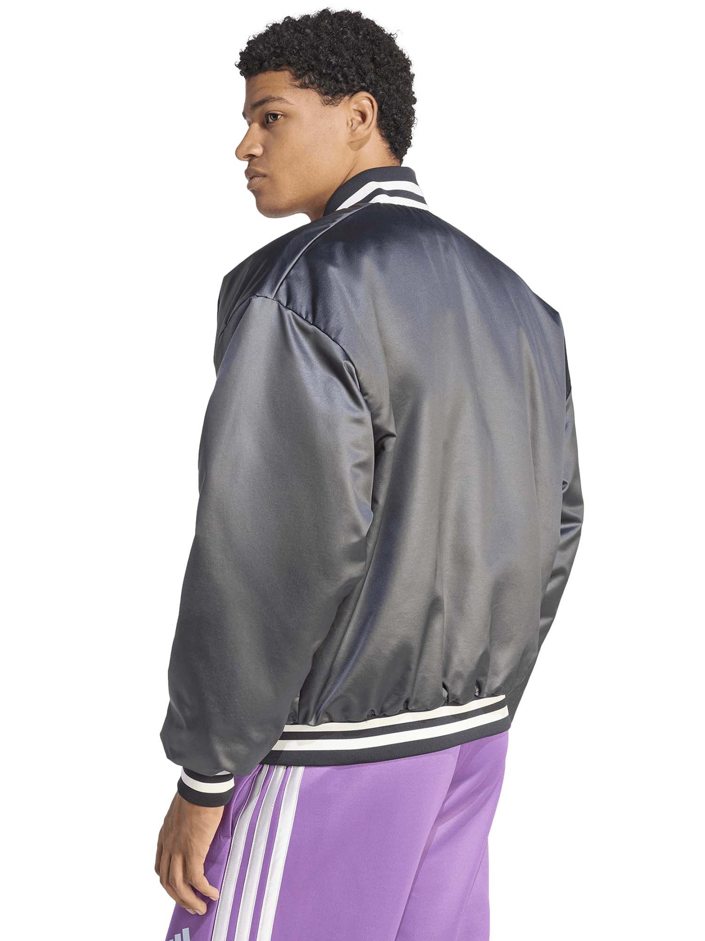 Bomber Adidas Stadium nero da uomo con isolamento Climawarm