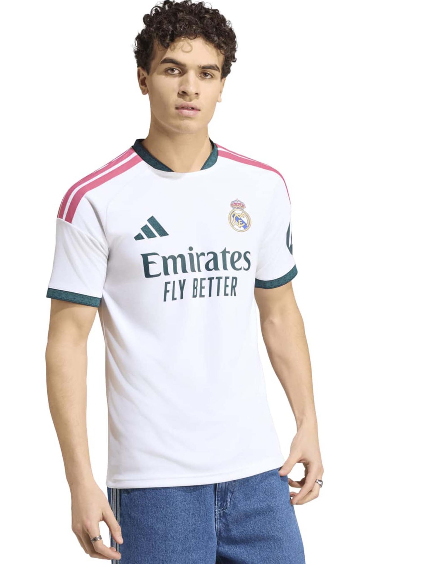 Adidas Real Madrid, t-shirt da uomo bianca
