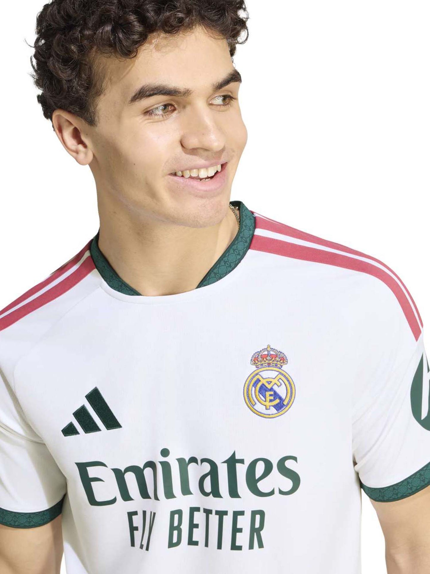 Adidas Real Madrid, t-shirt da uomo bianca