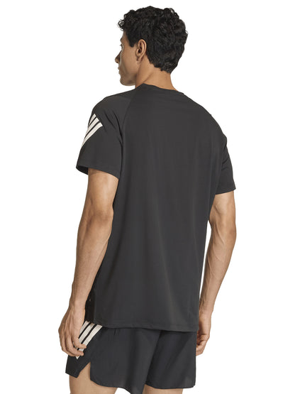 T-SHIRT RUNNING NERA ADIDAS DA UOMO