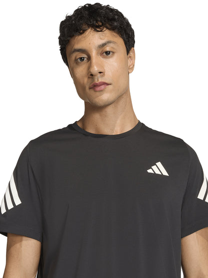 T-SHIRT RUNNING NERA ADIDAS DA UOMO