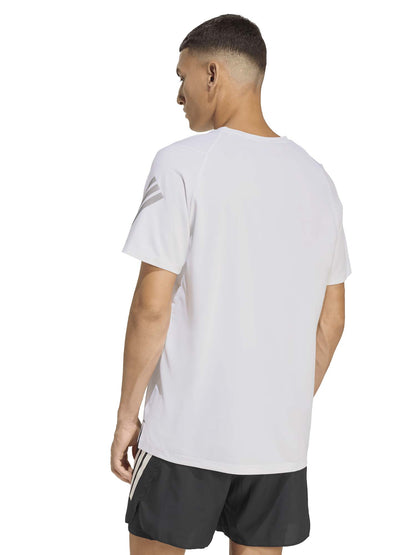 T-SHIRT RUBNNNG ADIDAS DA UOMO BIANCO