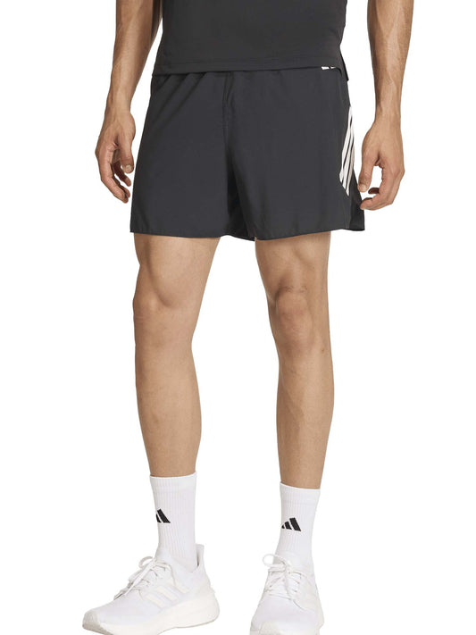 SHORT RUNNING NERO ADIDAS DA UOMO