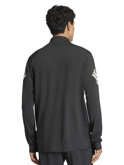 Adidas adi365 Iconic 1/2 Zip Top, felpa 1/2 zip da uomo nero