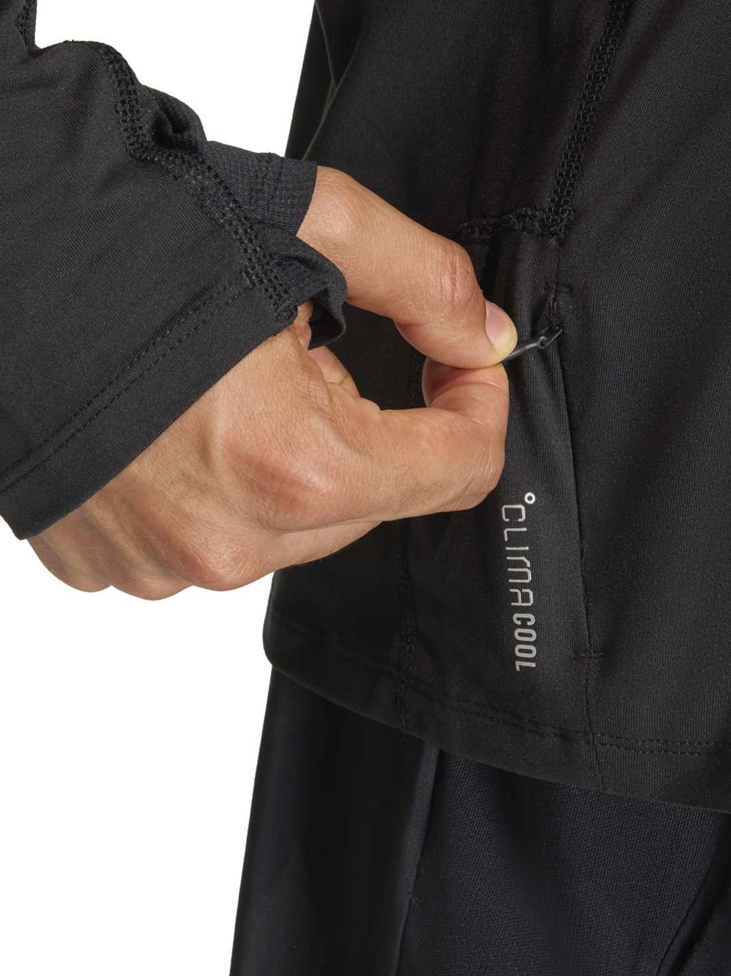 Adidas adi365 Iconic 1/2 Zip Top, felpa 1/2 zip da uomo nero