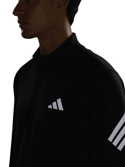 Adidas adi365 Iconic 1/2 Zip Top, felpa 1/2 zip da uomo nero