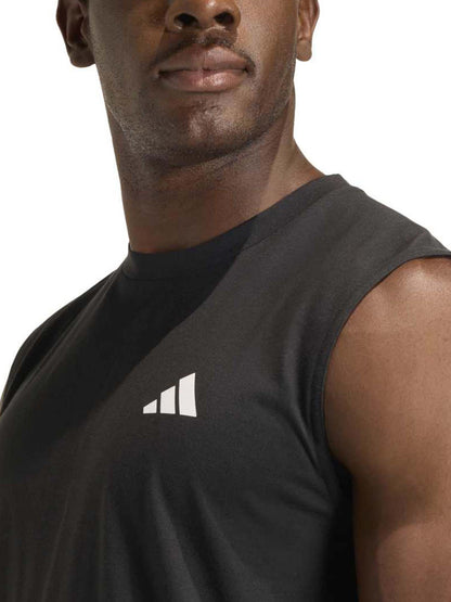 Adidas Workout Essentials Feelready, canotta da uomo nera