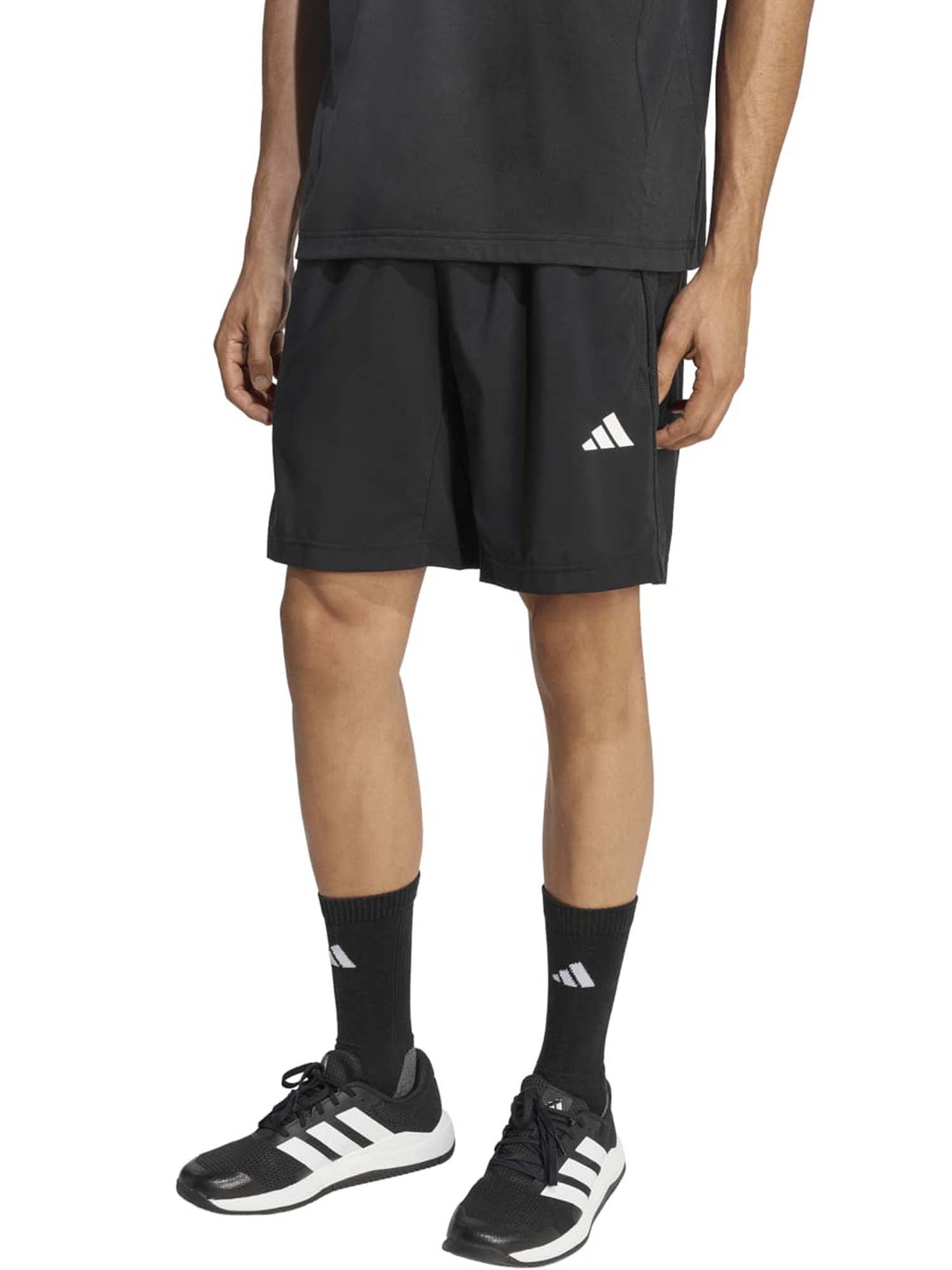 Adidas Workout Essentials Base Woven Short, bermuda da uomo nero