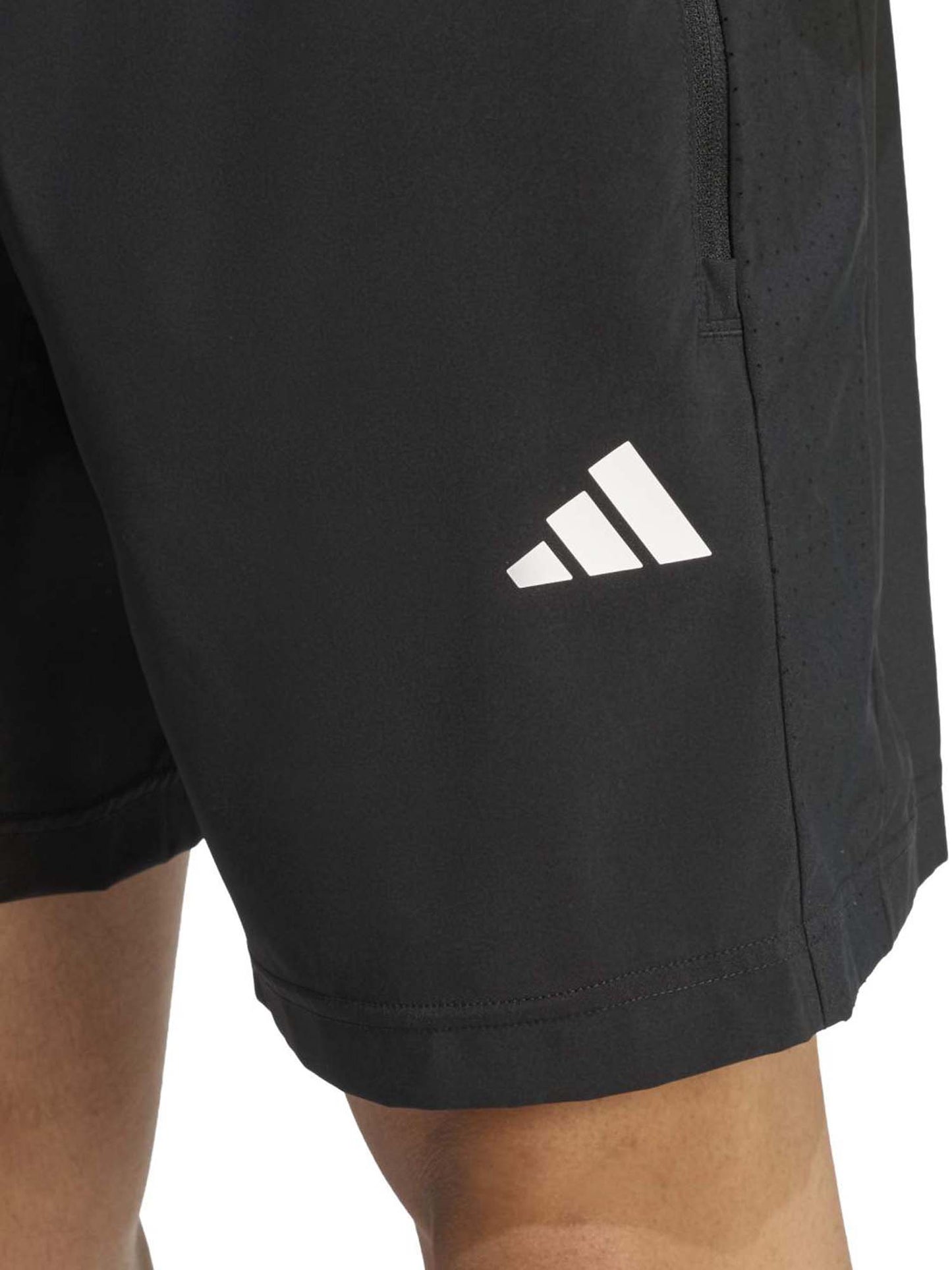 Adidas Workout Essentials Base Woven Short, bermuda da uomo nero