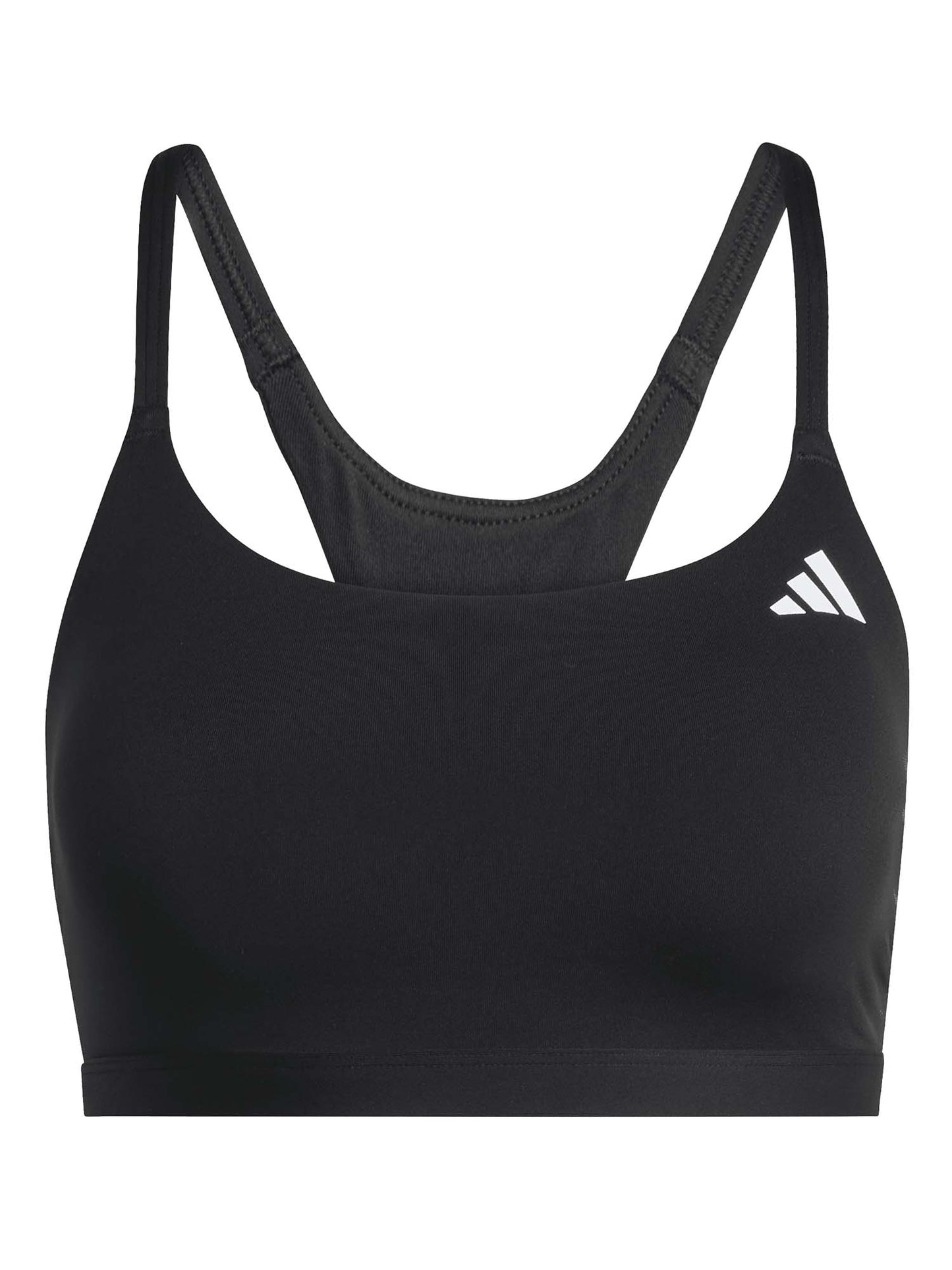 Adidas Optime Essentials bralette training da donna nera