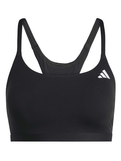 Adidas Optime Essentials bralette training da donna nera