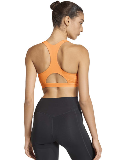 Reggiseno sportivo Adidas Optime Essentials da donna arancione