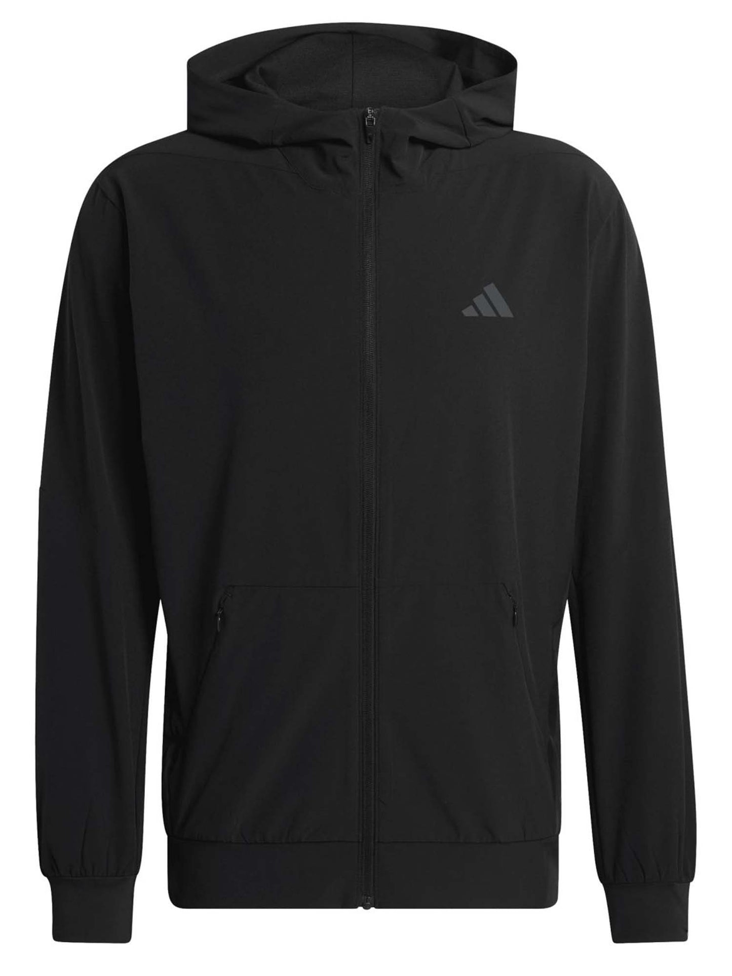 Adidas D4T Workout Full-Zip, felpa da uomo nera