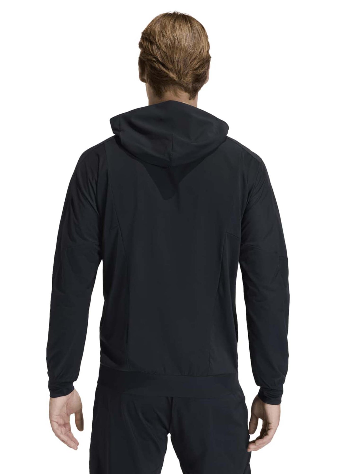 Adidas D4T Workout Full-Zip, felpa da uomo nera