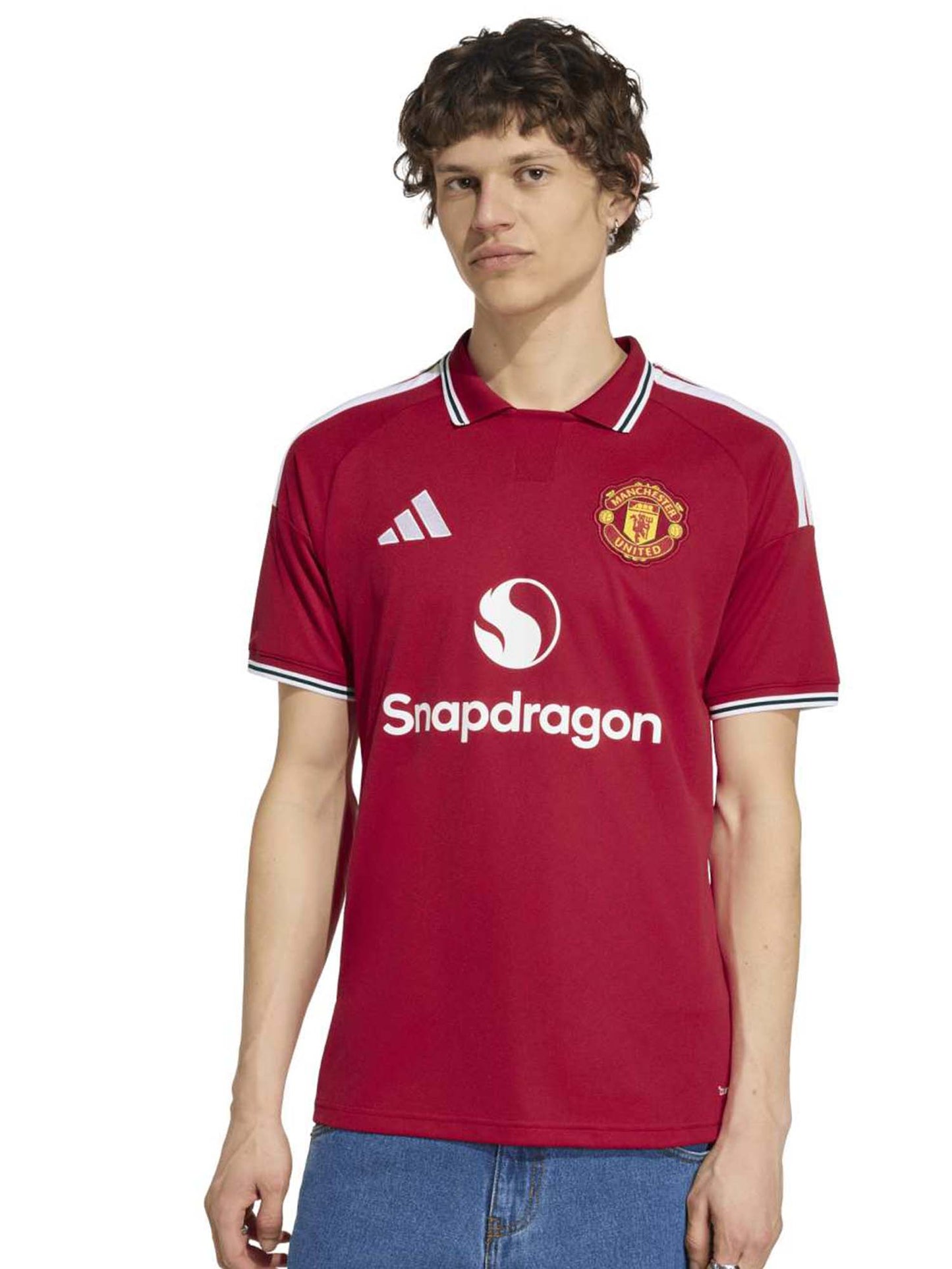 Adidas Manchester United 26 27 Home Jersey, t-shirt da uomo rossa