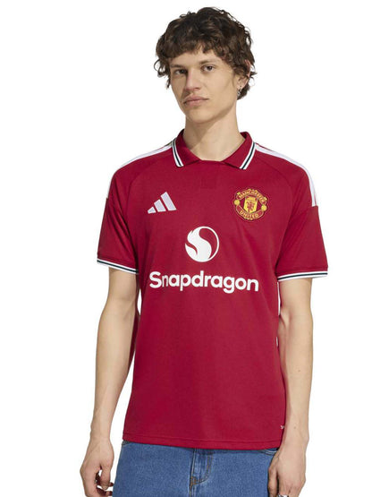 Adidas Manchester United 26 27 Home Jersey, t-shirt da uomo rossa