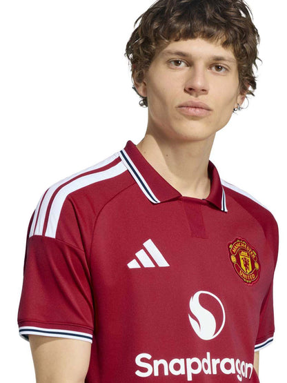 Adidas Manchester United 26 27 Home Jersey, t-shirt da uomo rossa