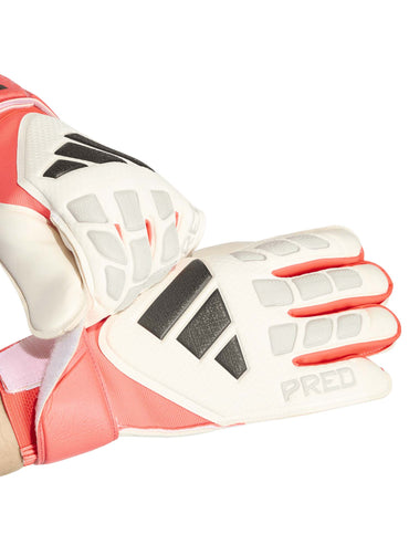 GUANTO DA PORTIERE BIANCO-ROSSO ADIDAS PREDATOR DA UOMO