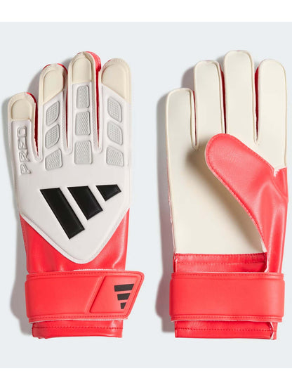 Guanti da portiere rossi Adidas Predator Training per bambino