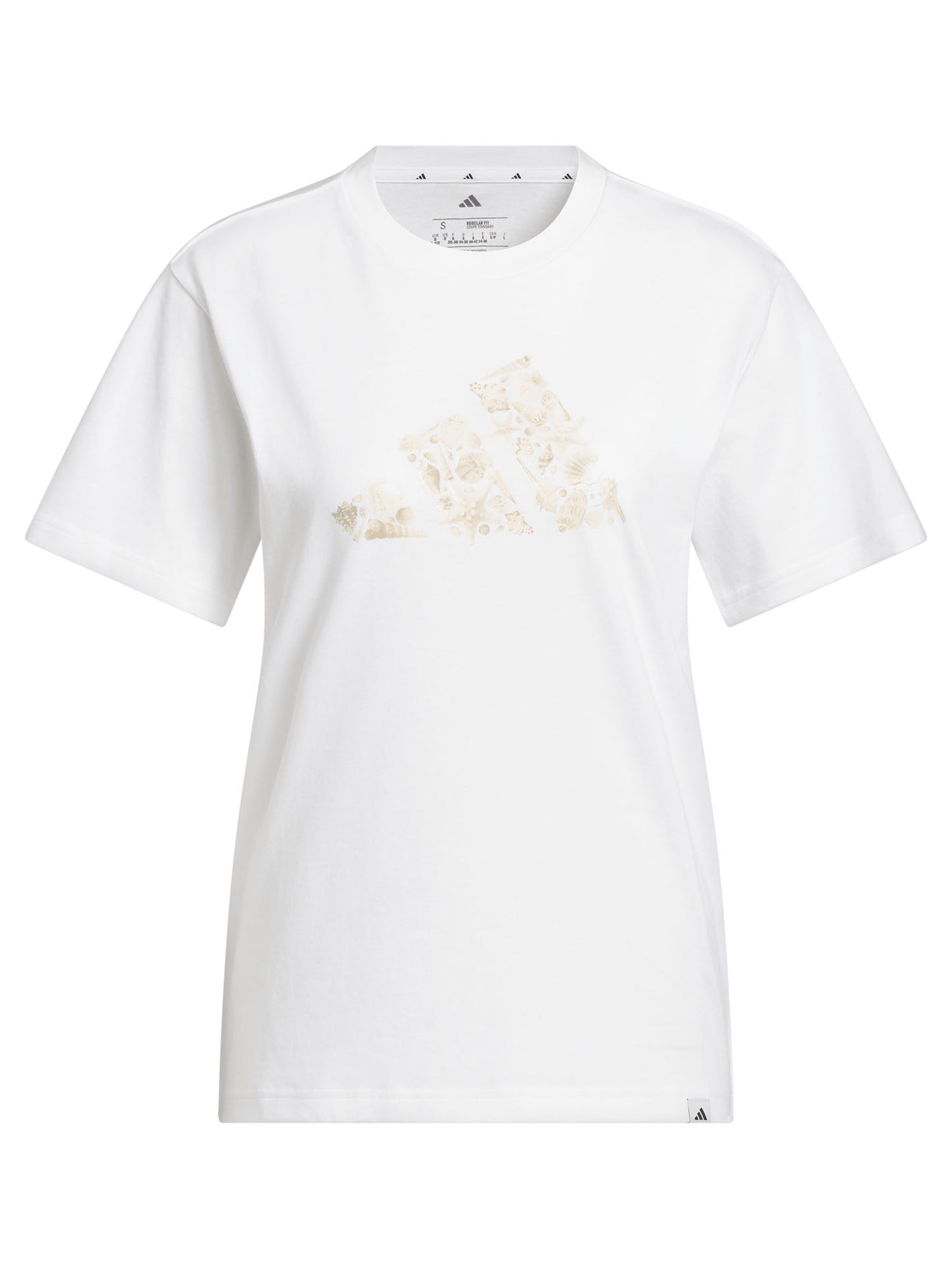 T-SHIRT BIANCA ADIDAS LOGO STAMPATO DA DONNA