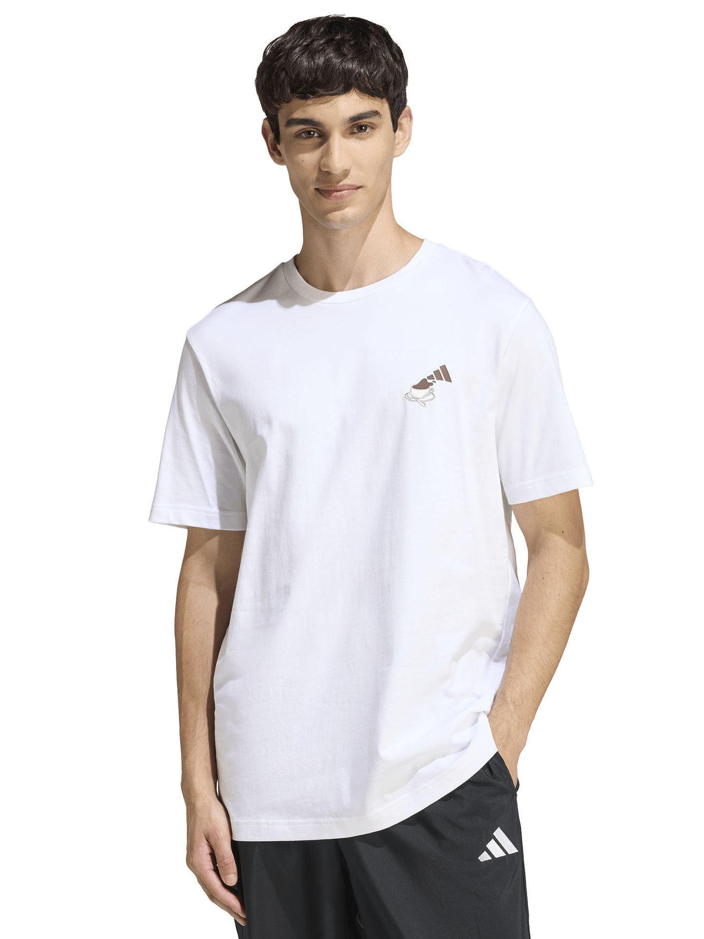 T-shirt Adidas Coffee Cafe Cheesecake da uomo bianca