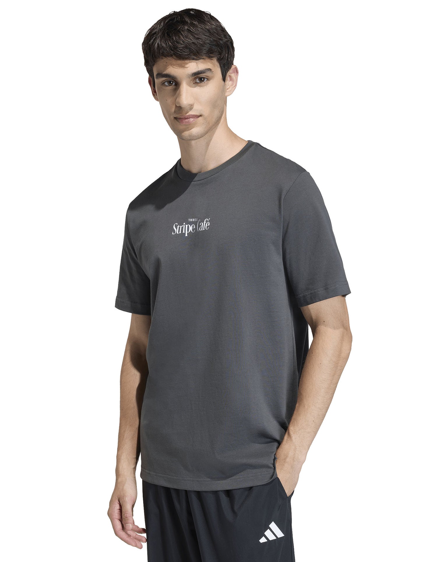 T-shirt uomo Adidas Coffee Cafe Donut Box grigia