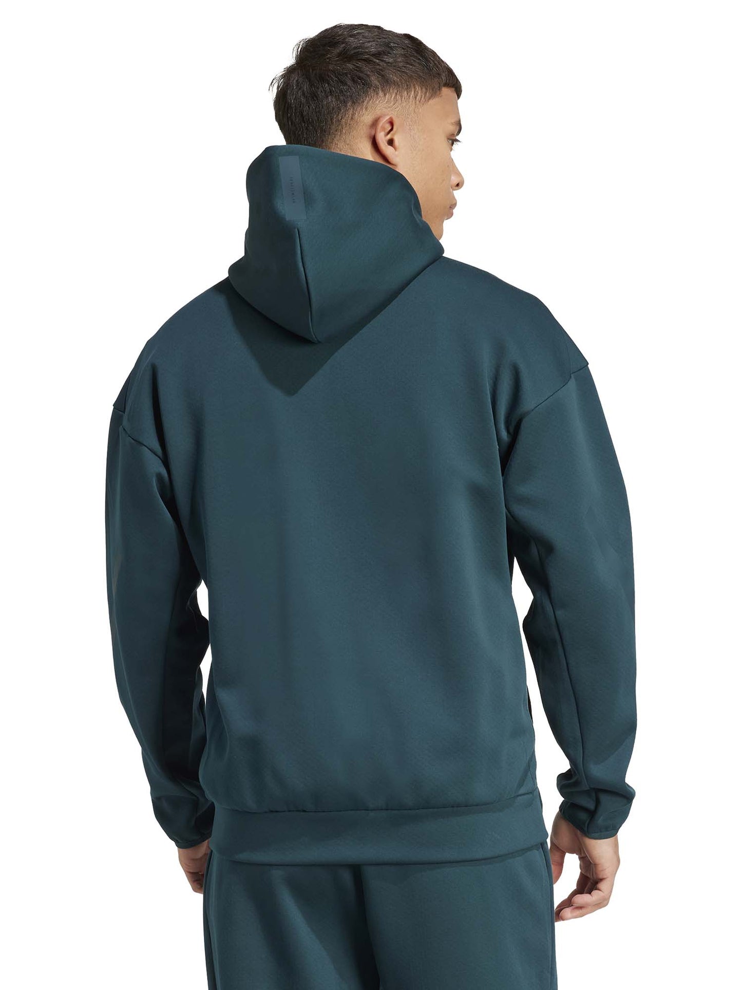 FELPA FULL ZIP ADIDAS DA RAGAZZO VERDONE