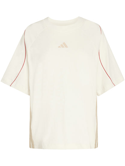 Adidas t-shirt poly da donna panna