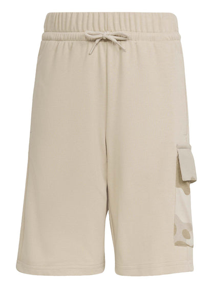 Short beige Adidas con tasca cargo junior bimbo/a comodo e versatile