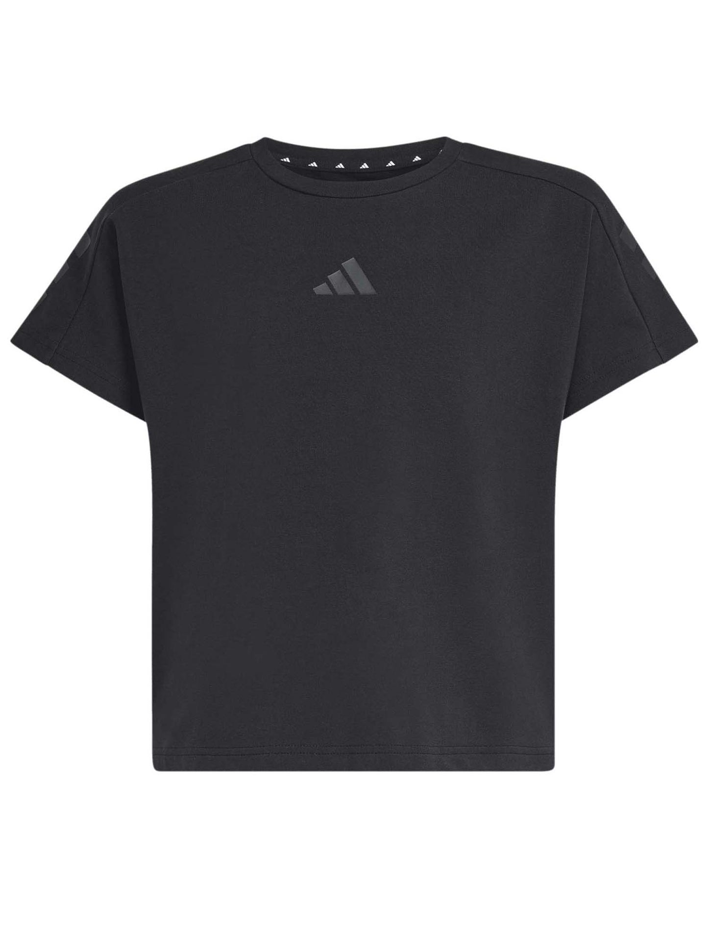 Adidas G. Tee Icons, t-shirt a maniche lunghe Unisex bambino nere