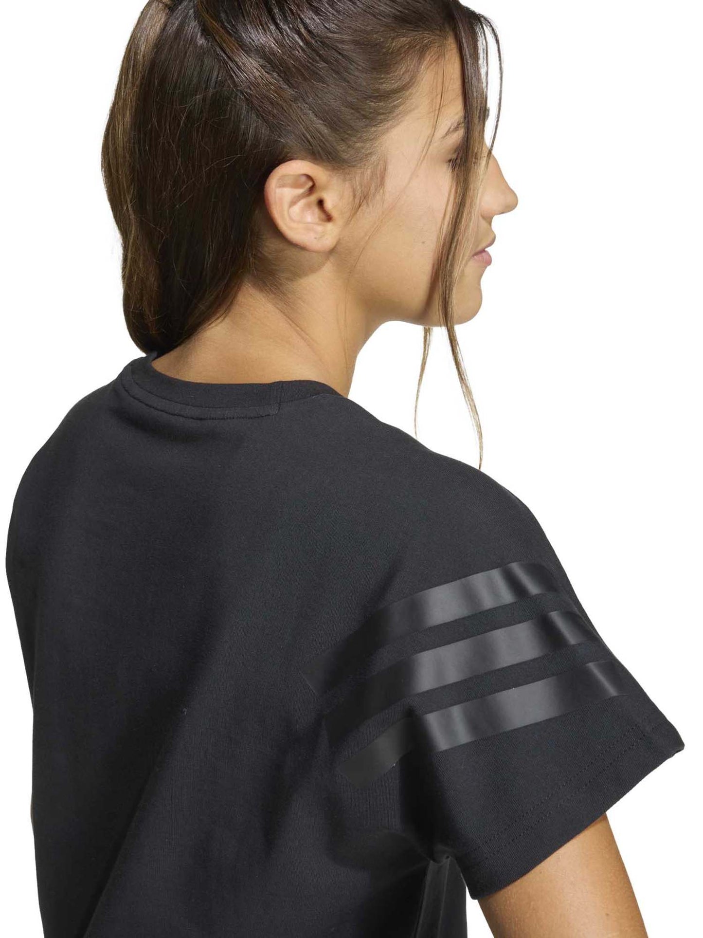 Adidas G. Tee Icons, t-shirt a maniche lunghe Unisex bambino nere