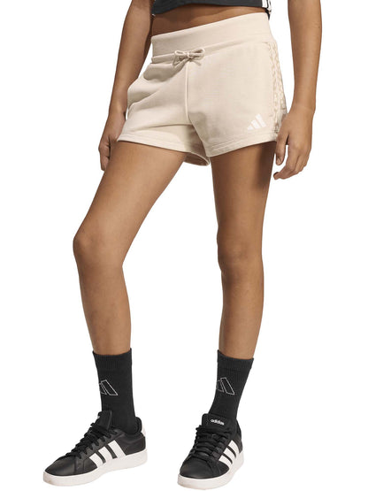 Short beige Adidas 3-Stripes Animalier da bambina casual