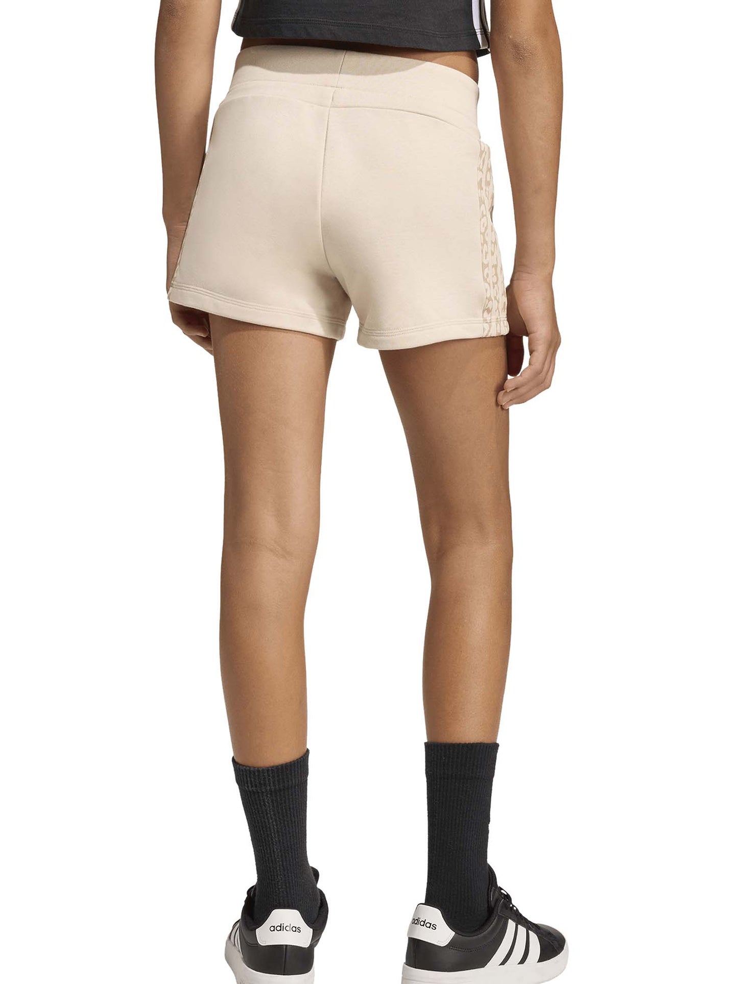 Short beige Adidas 3-Stripes Animalier da bambina casual