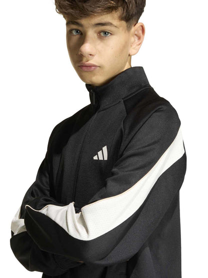 Adidas Stadium Track Jacket, felpa Unisex bambino nera