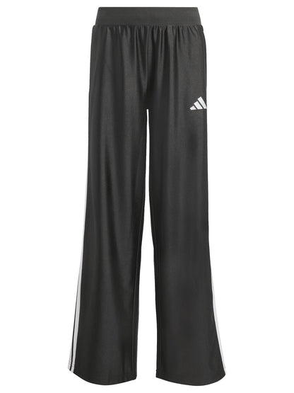 PANTALONE NERO ADIDAS GLAM A GAMBA LARGA DA BAMBINA