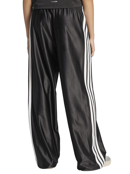 PANTALONE NERO ADIDAS GLAM A GAMBA LARGA DA BAMBINA