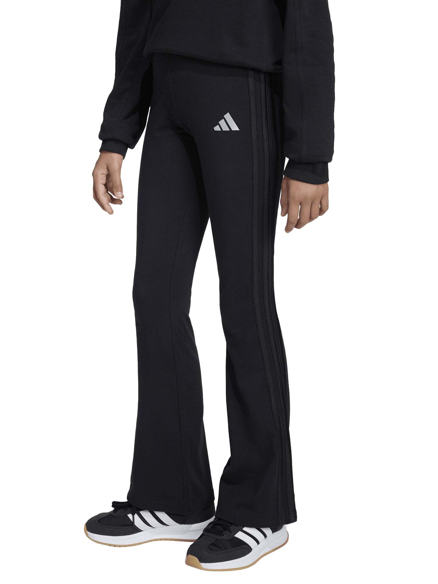 LEGGINGS FLARED NERO ADIDAS DA BAMBINA