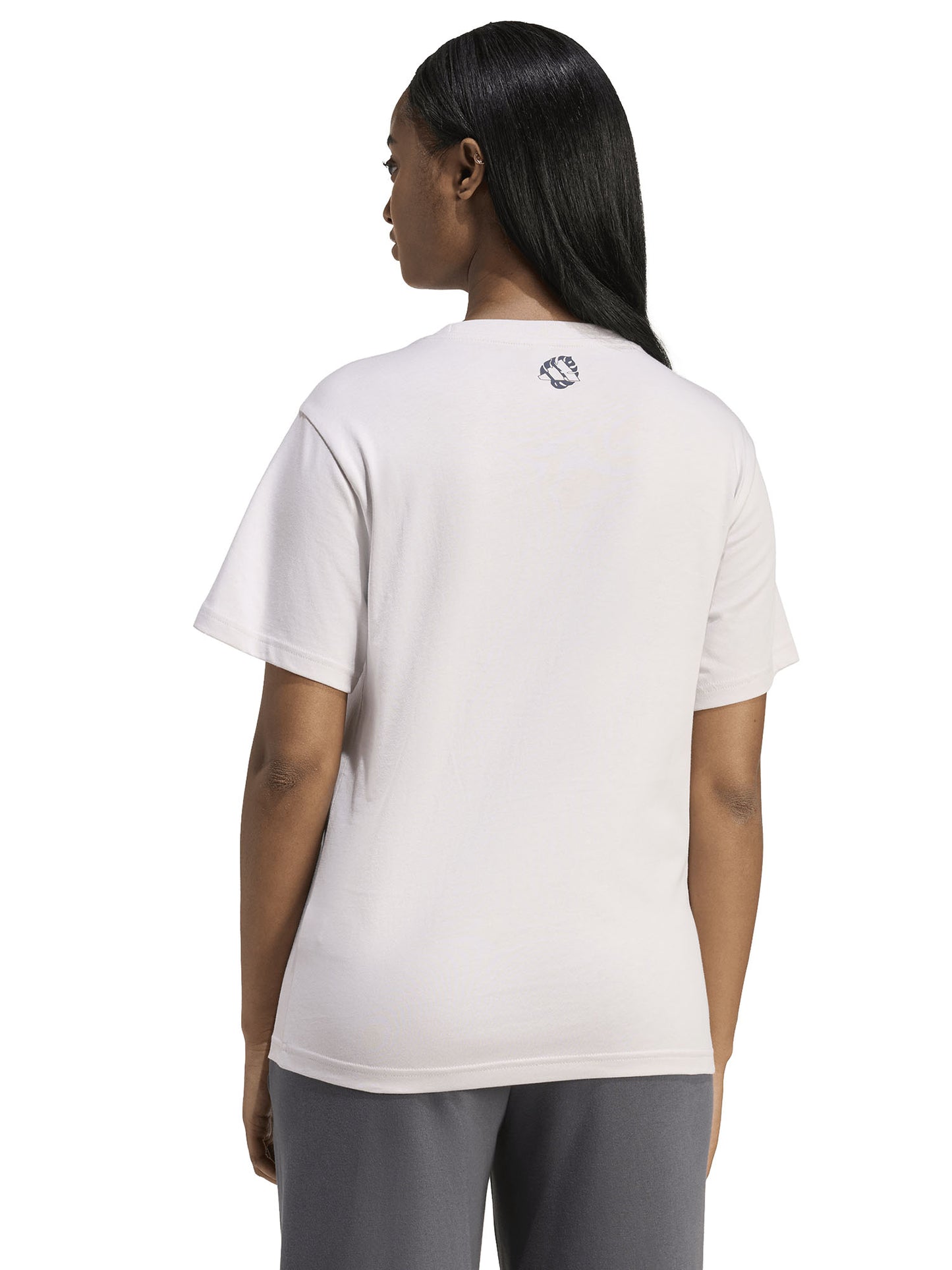 Adidas Animal Graphic, t-shirt con stampa animalier da donna lilla