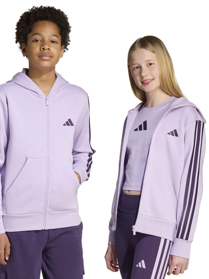 FELPA CON CAPPUCCIO ADIDAS JUNIOR UNISEX LILLA