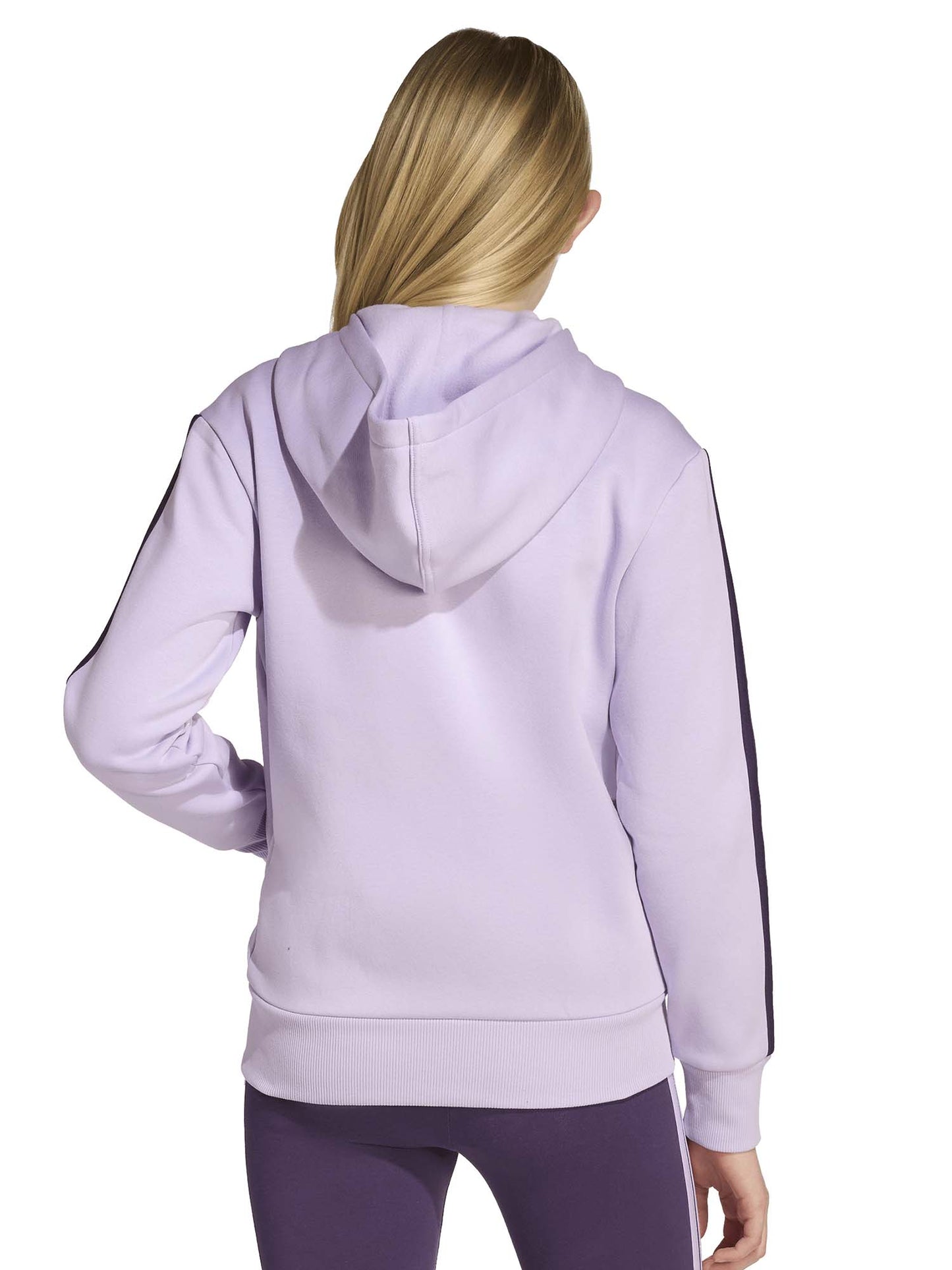 FELPA CON CAPPUCCIO ADIDAS JUNIOR UNISEX LILLA