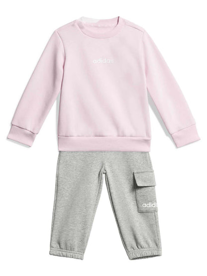 Adidas Essentials Joggers Set, tuta Unisex bambino rosa