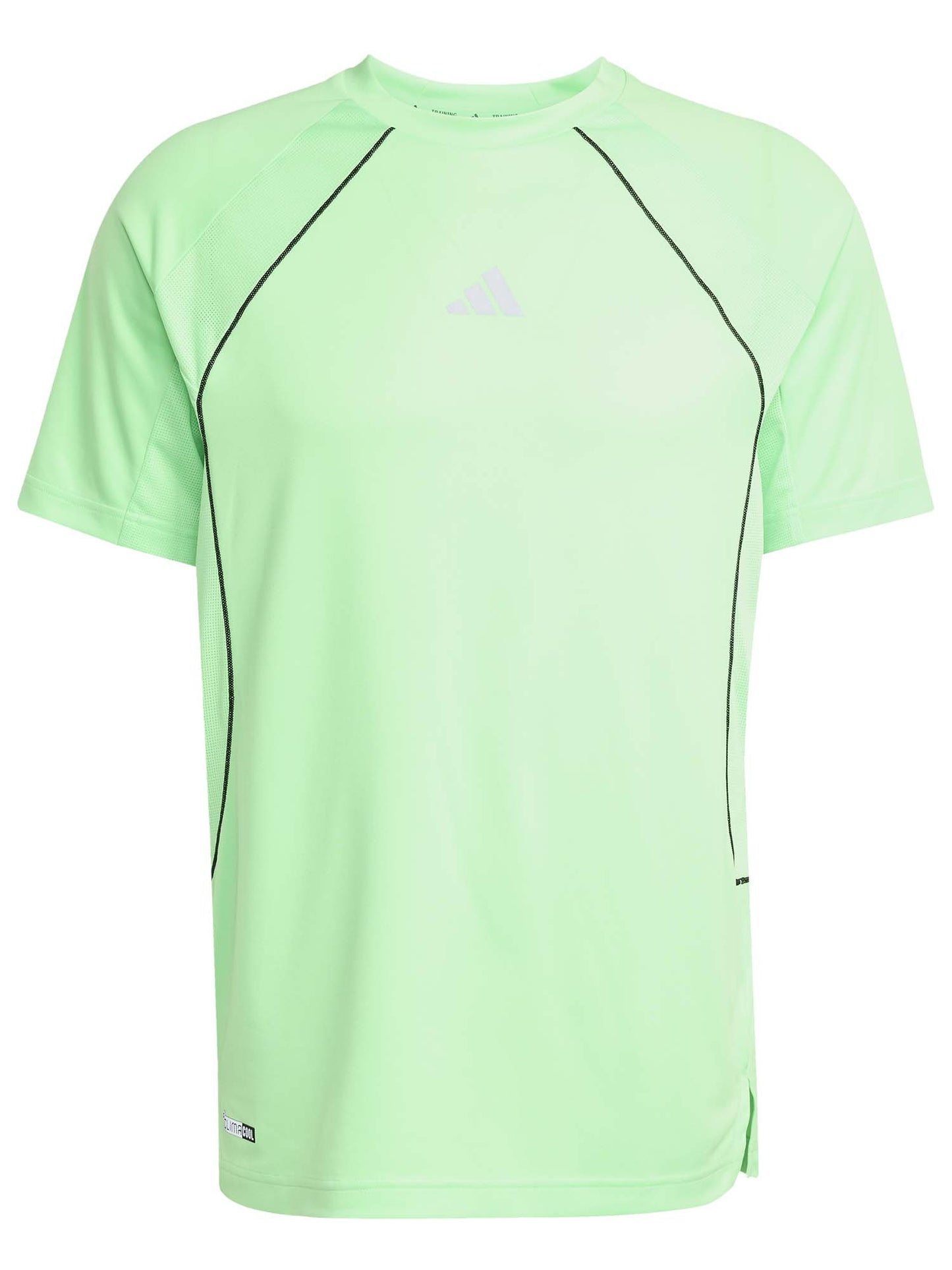 T-SHIRT TRAINING ADIDAS DA UOMO VERDE LIME