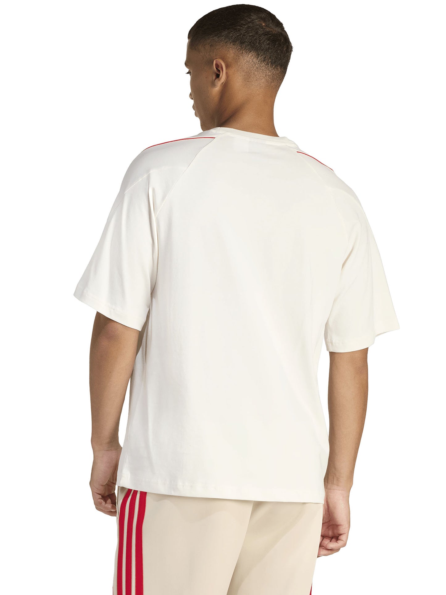 T-shirt Stadium Adidas da uomo bianca dal design essenziale